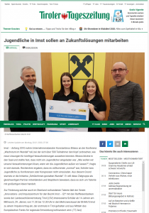 Jugendliche in Imst sollen an Zukunftslösungen mitarbeiten Tiroler Tageszeitung Online